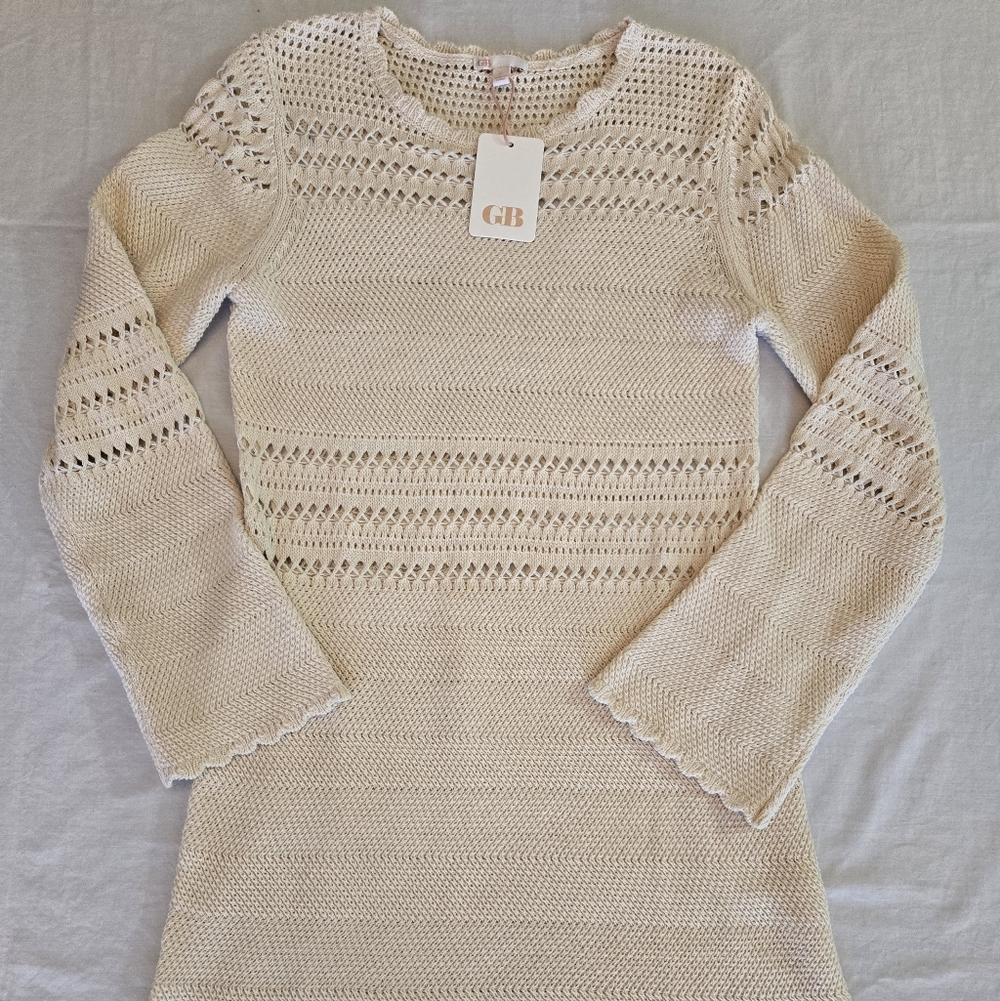 Gianni Bini Cream Knit Dress